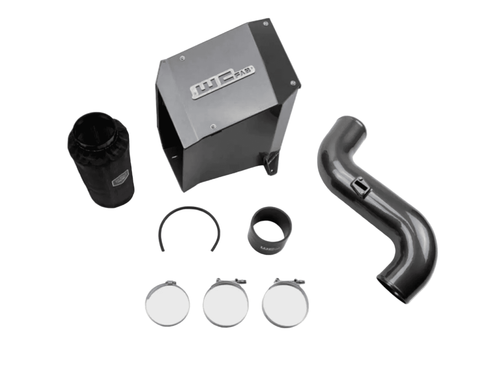 2007.5-2010 LMM WCFAB 4" INTAKE KIT WITH AIR BOX (WCF100193)
