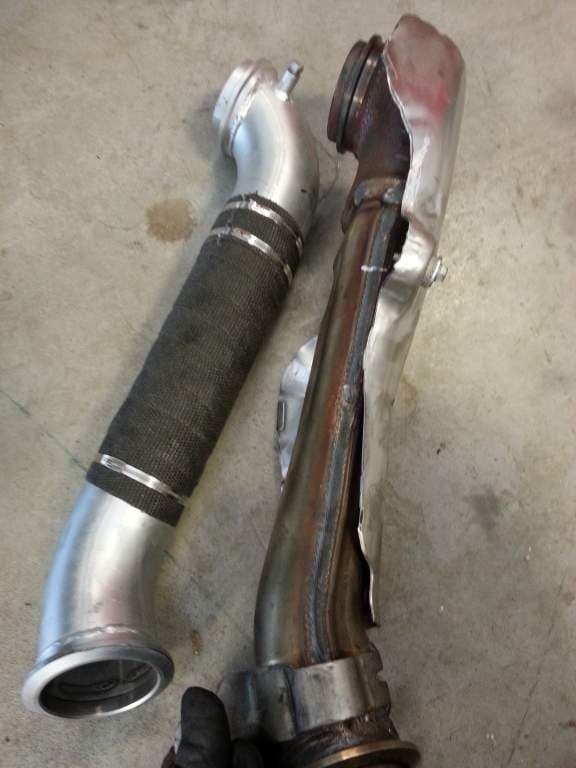 LML 2011-2016 6.6 Duramax Down Pipe 3” V band or 3 Bolt 4