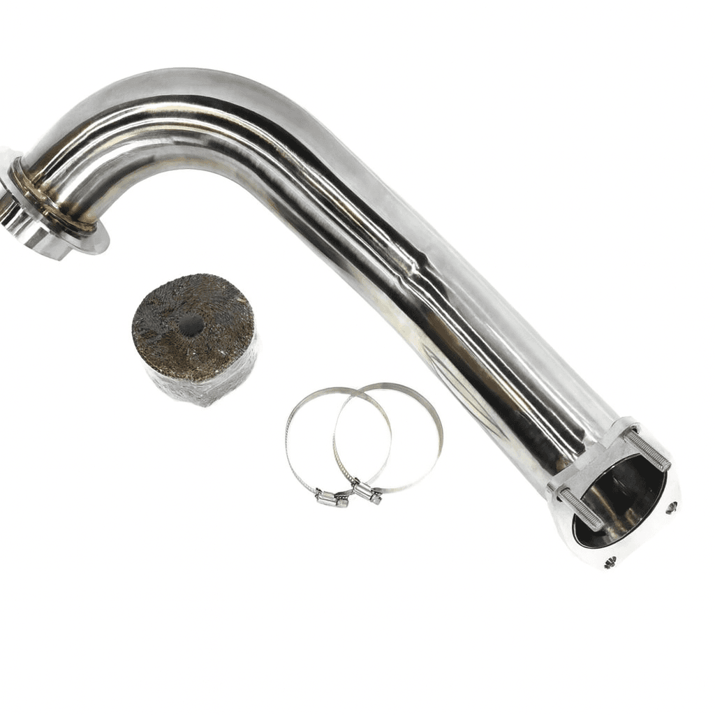 2017-2026 L5P Polished DownPipe 304 Stainless — 2017–2023 L5P 6.6L diesel performance part