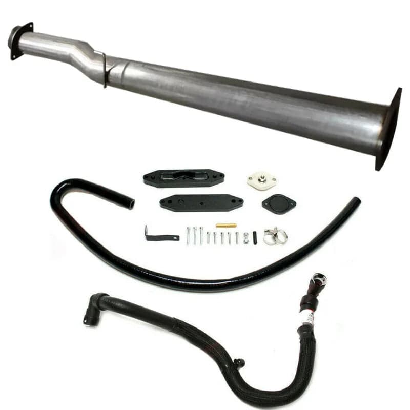 2011-2019 6.7L Powerstroke 4'' Race Pipe + EGR Valve Cooler Delete Kit — 2011–2016 Powerstroke 6.7L diesel performance part
