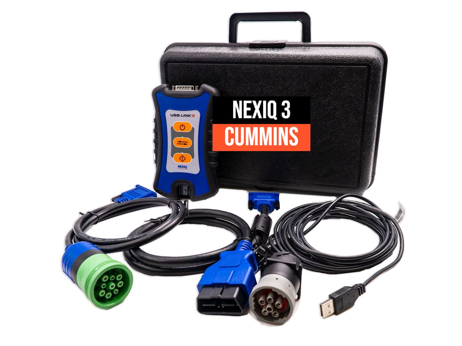 NEXIQ USB LINK 3 WITH CUMMINS UNLOCK CABLES — 2010–2012 Cummins 6.7L diesel performance part