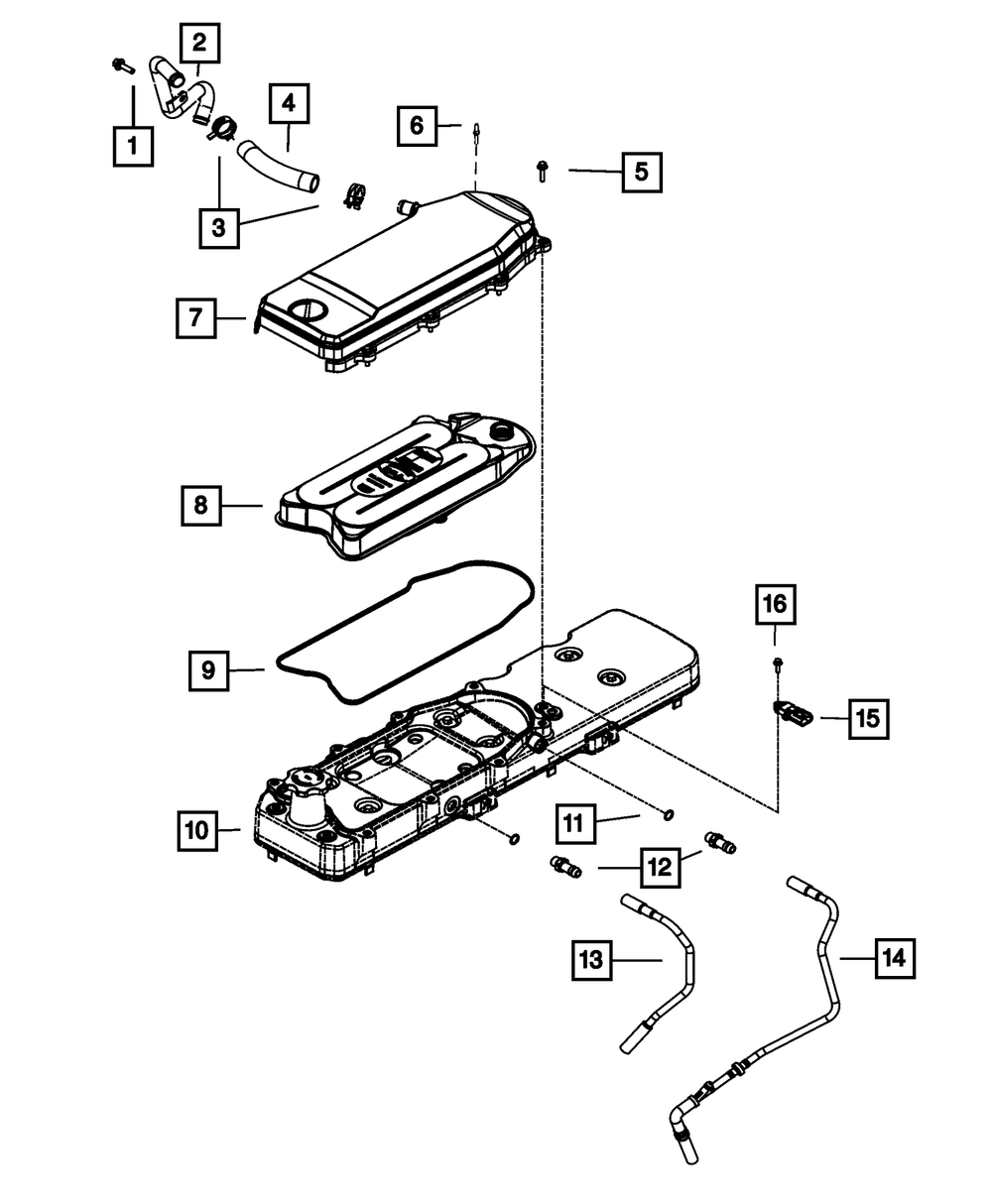2007-2024 6.7L Cummins Crankcase Breather - Mopar 5